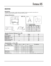 Datasheet BAV99 manufacturer Formosa